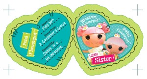 Lalaloopsy Littles Hangtag for Petal Flowerpot