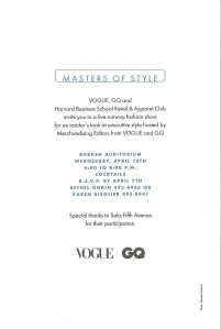 Masters of Style Invitation back