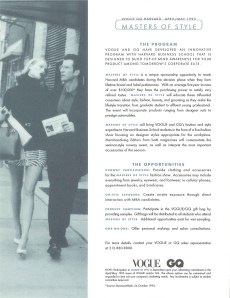 Masters of Style Sell Sheet